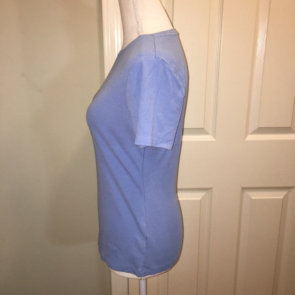 NINE WEST Ribbed Tee - Picture 8 of 9